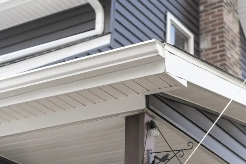 Gutter service and downspout installation on home in Northeast Ohio